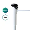 Baniermast Hijsbaar 9 meter